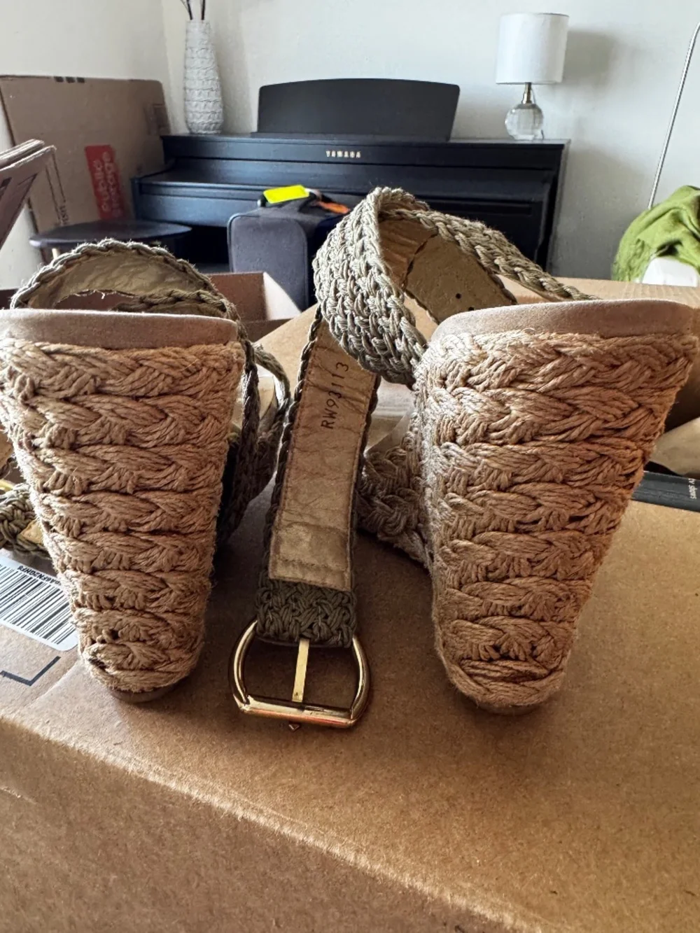 Stuart Weitzman Straw Espadrilles